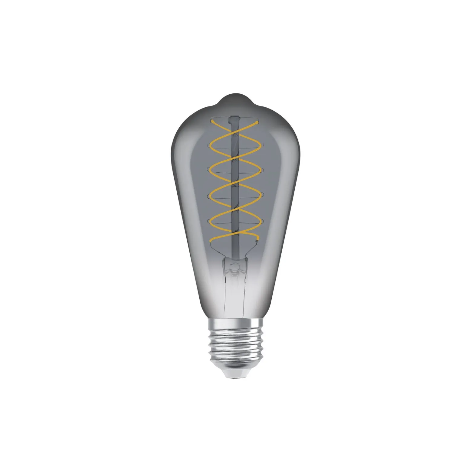 Ledvance Vintage 1906 LED E27 Edison Smoke 7.8W 360lm - 818 Extra Varm Vit | Dimbar - Ersättare 30W
