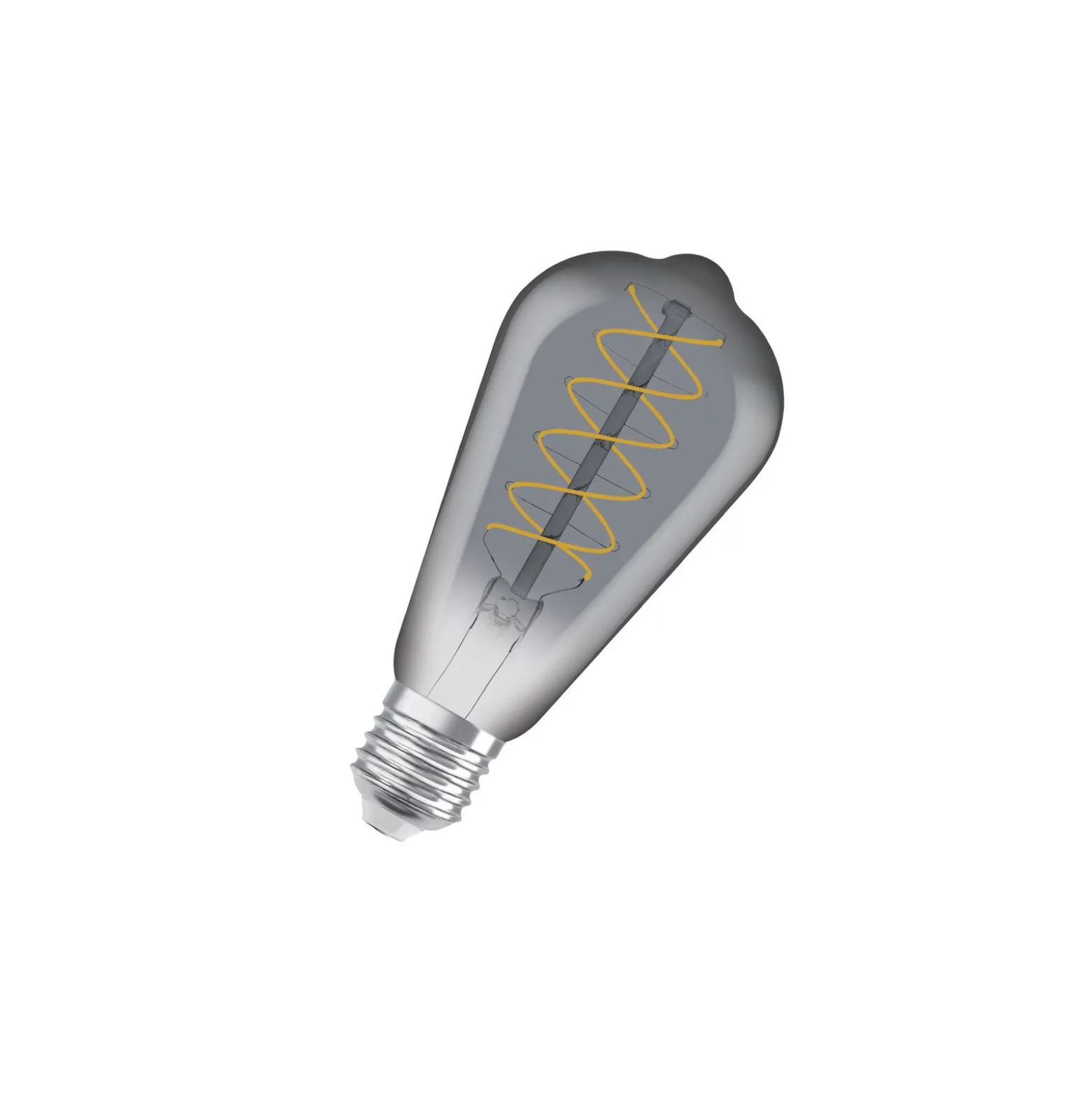 Ledvance Vintage 1906 LED E27 Edison Smoke 7.8W 360lm - 818 Extra Varm Vit | Dimbar - Ersättare 30W
