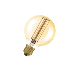 Ledvance Vintage 1906 LED E27 Globe Guld 8.8W 806lm - 822 Extra Varm Vit | Dimbar - Ersättare 60W