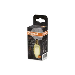 Ledvance Vintage 1906 LED E14 Kronljus Guld 2.5W 220lm - 824 Extra Varm Vit | Ersättare 25W