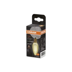 Ledvance Vintage 1906 LED E14 Kronljus Guld 2.5W 220lm - 824 Extra Varm Vit | Ersättare 25W