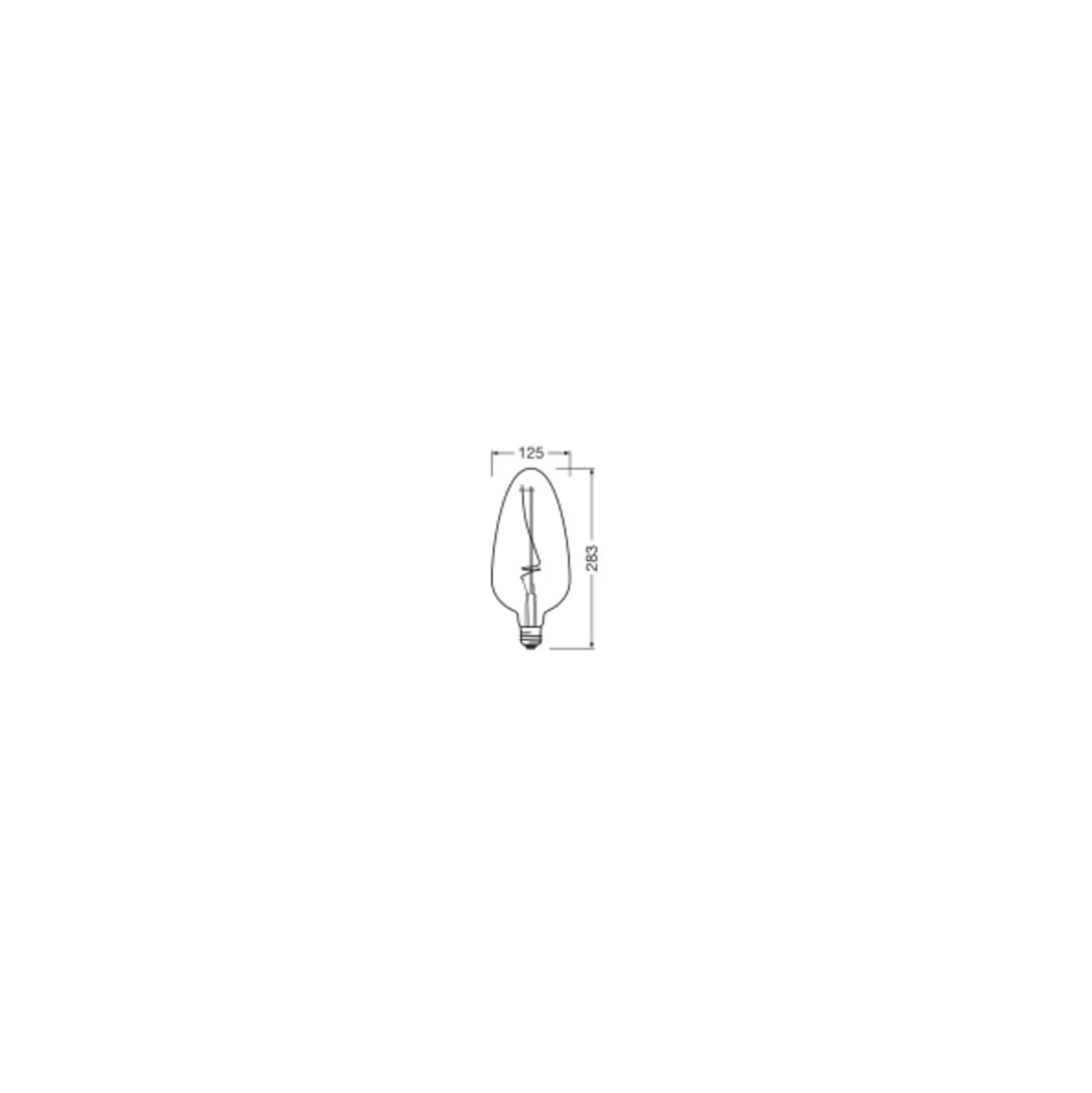 Ledvance Vintage 1906 LED E27 Kronljus Klar 4W 140lm - 818 Extra Varm Vit | Dimbar - Ersättare 15W