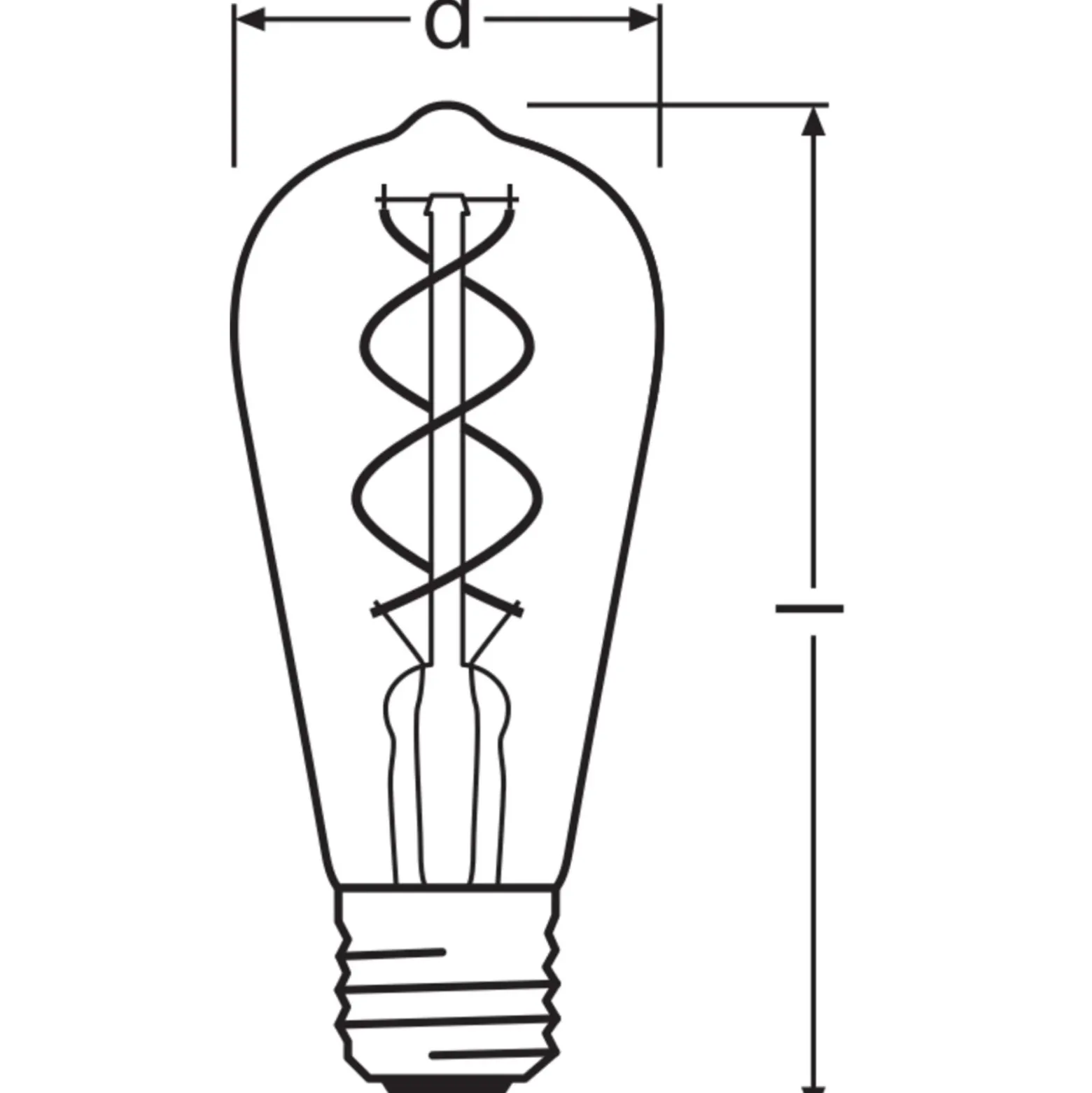 Ledvance Vintage 1906 LED E27 Päron Guld 4W 300lm - 820 Extra Varm Vit | Dimbar - Ersättare 25W