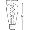 Ledvance Vintage 1906 LED E27 Päron Guld 4W 300lm - 820 Extra Varm Vit | Ersättare 25W