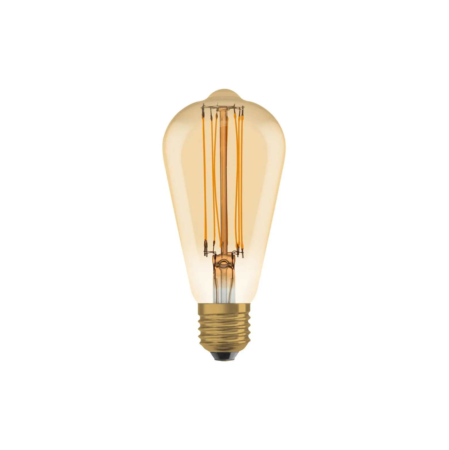 Ledvance Vintage 1906 LED E27 Päron Guld 8.8W 806lm - 822 Extra Varm Vit | Dimbar - Ersättare 60W