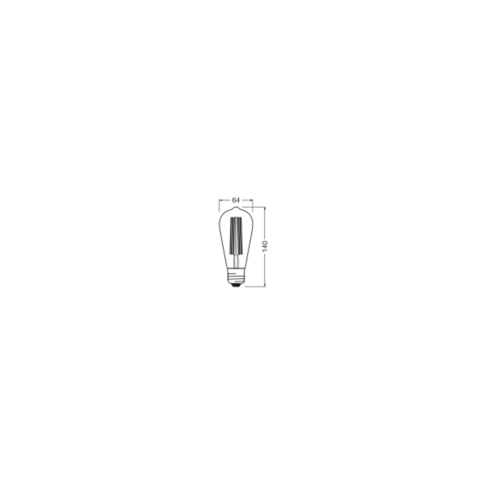 Ledvance Vintage 1906 LED E27 Päron Guld 8.8W 806lm - 822 Extra Varm Vit | Dimbar - Ersättare 60W