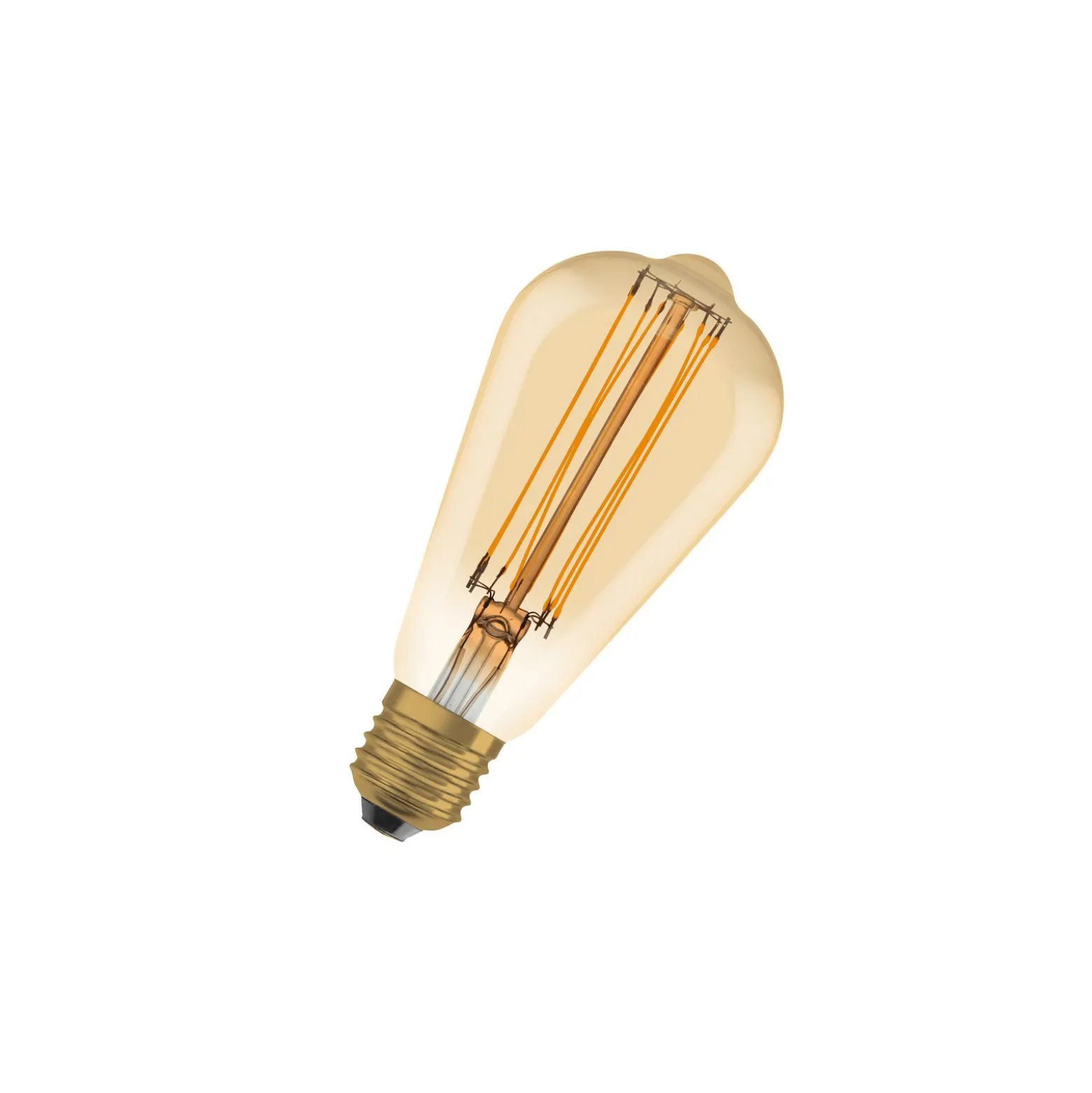 Ledvance Vintage 1906 LED E27 Päron Guld 8.8W 806lm - 822 Extra Varm Vit | Dimbar - Ersättare 60W
