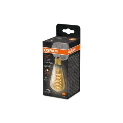 Ledvance Vintage 1906 LED E27 Päron Guld 7W 600lm - 822 Extra Varm Vit | Dimbar - Ersättare 48W