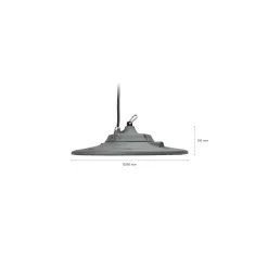 Mazda LED Highbay Aluminium Grå 150W 21000lm 180D - 840 Kallvit | IP65