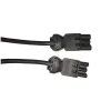 Noxion GST - Kompatibel Förlängningskabel Svart - Manlig + Kvinnlig - 5m - 3 pole 1,5mm2