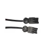 Noxion GST - Kompatibel Förlängningskabel Svart - Manlig + Kvinnlig - 1m - 3 pole 1,5mm2