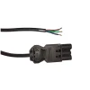 Noxion GST - Kompatibel Strömkabel Svart - Manlig + Öppna ändar - 0,3m - 3 pole 0,75mm2