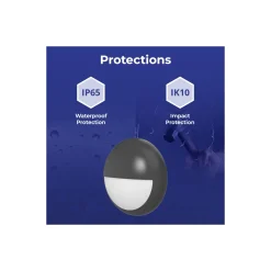 Noxion LED Plafond Pro V2 12/16/20W 2400lm - 830-840-865 CCT | 325mm - IP65 - 3 Timmar Nödbelysning + Ögonlock Ring Svart