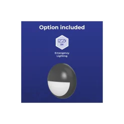 Noxion LED Plafond Pro V2 12/16/20W 2400lm - 830-840-865 CCT | 325mm - IP65 - 3 Timmar Nödbelysning + Ögonlock Ring Svart
