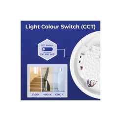 |Noxion LED Plafond Pro V2 12/16/20W 2400lm - 830-840-865 CCT | 325mm - IP65 - 3 Timmar Nödbelysning + Ring Vit