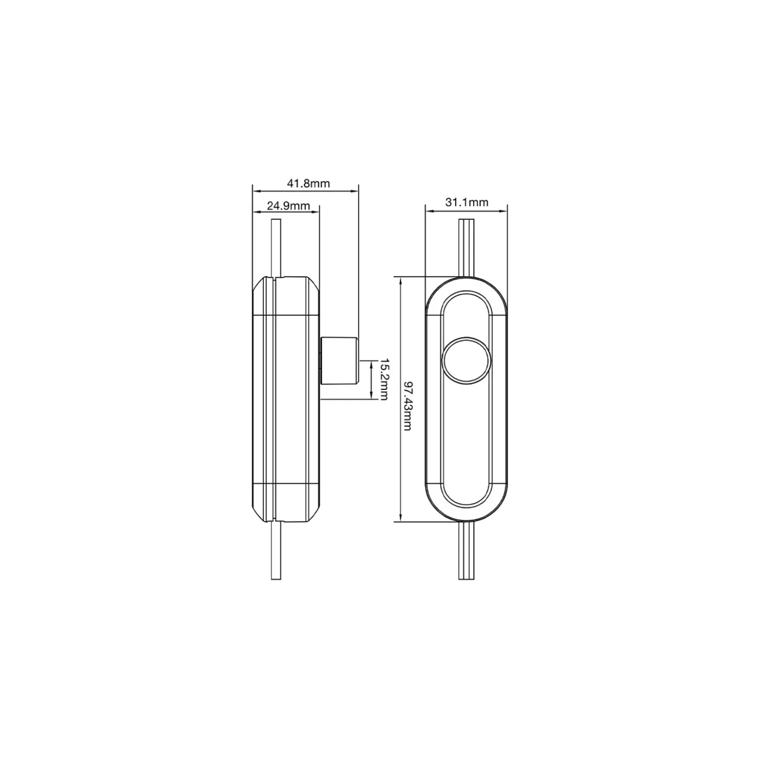 Noxion LED Sladd Dimmer Växla RLC 0-50W 220-240V