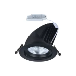 Noxion LED Spot Forza V2 Aluminium Svart 36W 4100lm 36D - 930-940-957 CCT | 160mm - Utskärning 145mm - Bästa Färgåtergivning