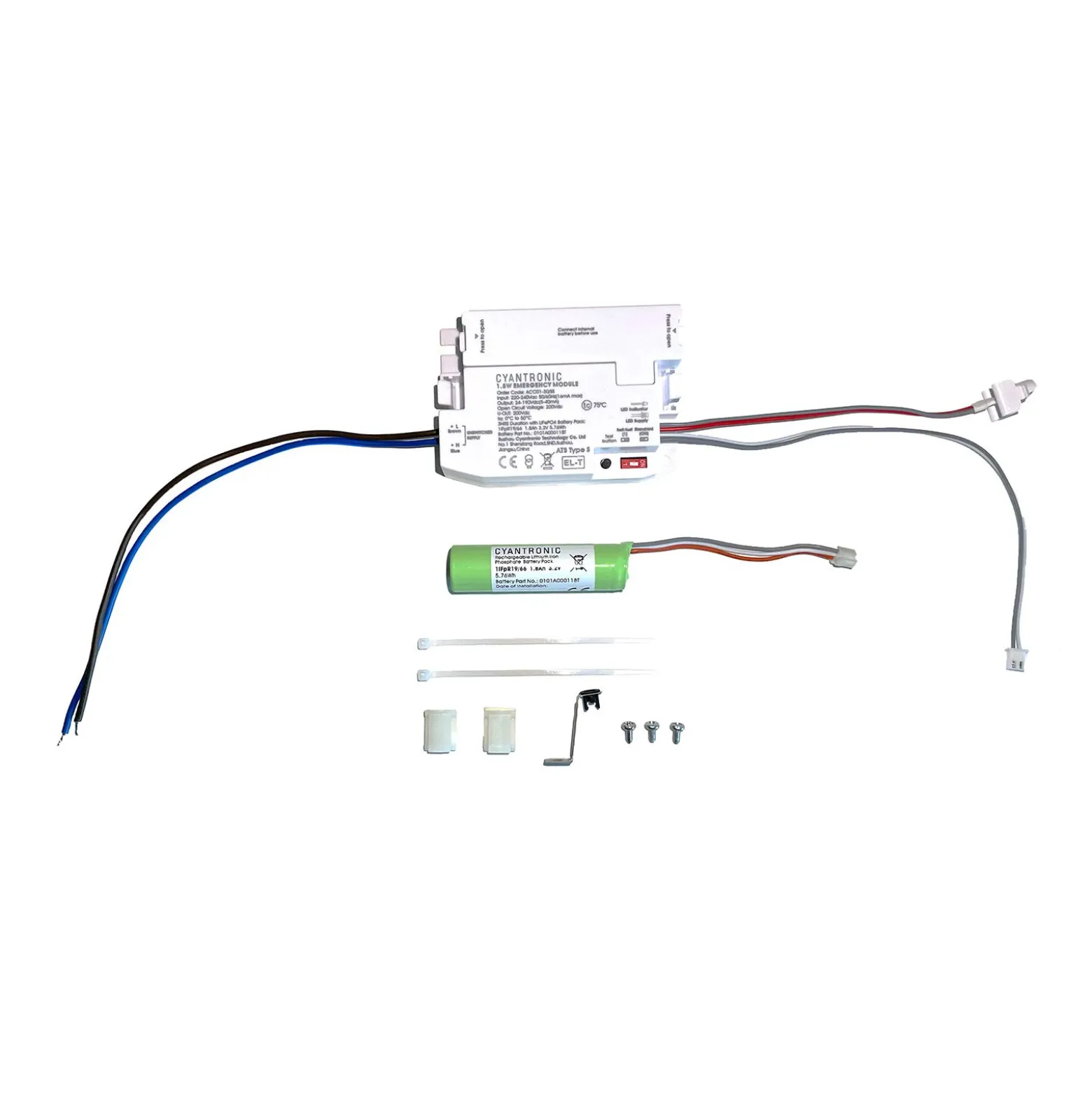 Noxion Nödmodulkit För Bulkhead Pro V2 & Taklampa Corido V2