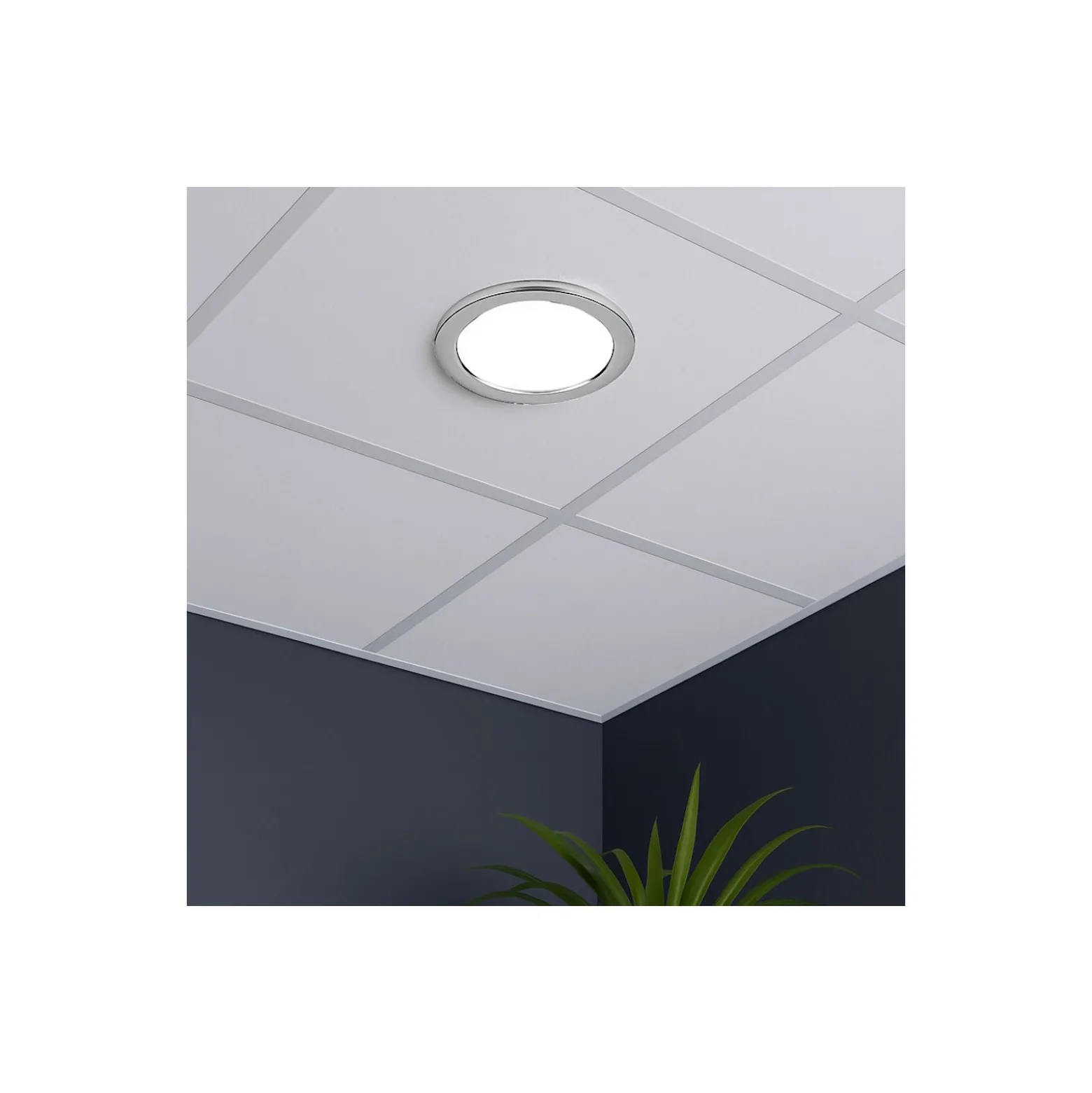 Noxion Ring för LED Downlight Ecowhite Polerad krom