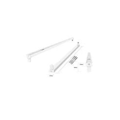 Noxion Allmänbruksarmatur Click V2 LED T8 | Passande för 1x 150cm LED Rör