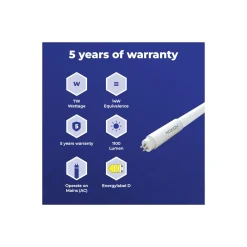 Noxion Avant LEDtube T5 Avant Extreme (Mains AC) High Efficiency 7W 1100lm - 840 Kallvit | 55cm - Ersättare 14W