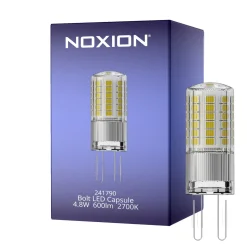 Noxion Bolt LED Capsule G9 4.8W 600lm - 827 Extra Varm Vit | Ersättare 50W