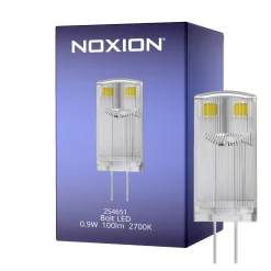 Noxion Bolt LED Kapsel G4 Klar 0.9W 100lm - 827 Extra Varm Vit | Ersättare 10W