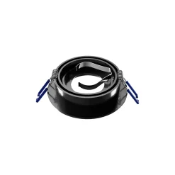 Noxion Infälld Spot Logic MR16 Lutningsbar Glänsande Svart | 92mm - Utskärning 80mm - IP20 - Inkl. GU10 Sockel