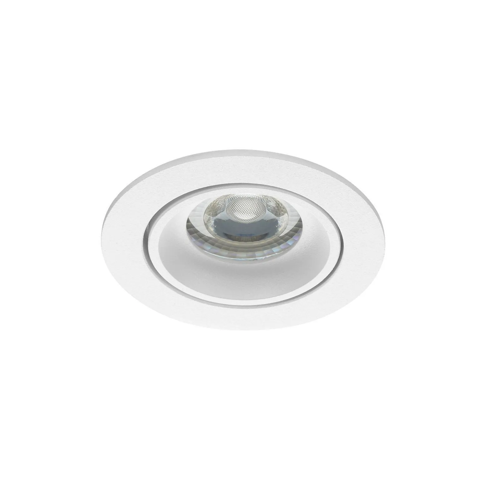 Noxion Infälld Spot Vision MR16 Lutningsbar Vit | Utskärning 69mm - GU10 Sockel