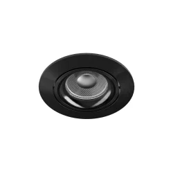 Noxion Infälld Spot Vision MR16 Lutningsbar Glänsande Svart | 82mm - Utskärning 69mm - IP20 - Inkl. GU10 Sockel
