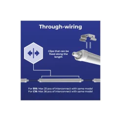 Noxion LED Allmänbruksarmatur Vattentät Ecowhite V3.0 24/36W 3120/4680lm - 830-865 CCT | 120cm