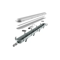 Noxion LED Allmänbruksarmatur Vattentät Poseidon V3.0 18-30W 2340-4200lm - 830-865 CCT | 120cm - Kabelgenomföring (5x2.5mm2)