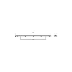 Noxion LED Allmänbruksarmatur Vattentät Armatur Poseidon V2.0 | Passande För 2x120cm LED Rör
