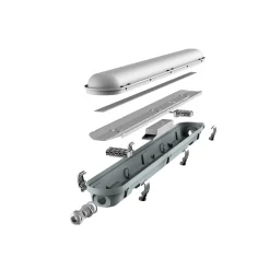 Noxion LED Allmänbruksarmatur Vattentät Poseidon V3.0 10-18W 1300-2520lm - 830-865 CCT | 60cm - Kabelgenomföring (5x2.5mm2)