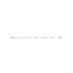 Noxion LED Allmänbruksarmatur Vattentät Poseidon V3.0 43W 5590/6020lm - 830-865 CCT | 150cm - Kabelgenomföring (5x2.5mm2) - Rörelse- Och Ljussensor