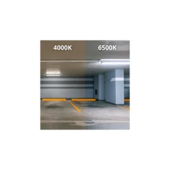 Noxion LED Allmänbruksarmatur Vattentät Poseidon V2.0 65W 9100lm - 840 Kallvit | 150cm - Kabelgenomföring (5x2.5mm2) - 3 Timmar Nödbelysning