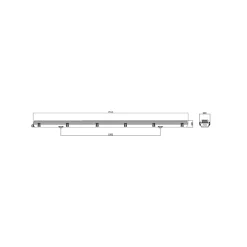 Noxion LED Allmänbruksarmatur Vattentät Armatur Poseidon V2.0 incl. 2x Noxion LED Rör T8 Standard Output 19W 2x2300lm - 865 Dagsljus | 150cm