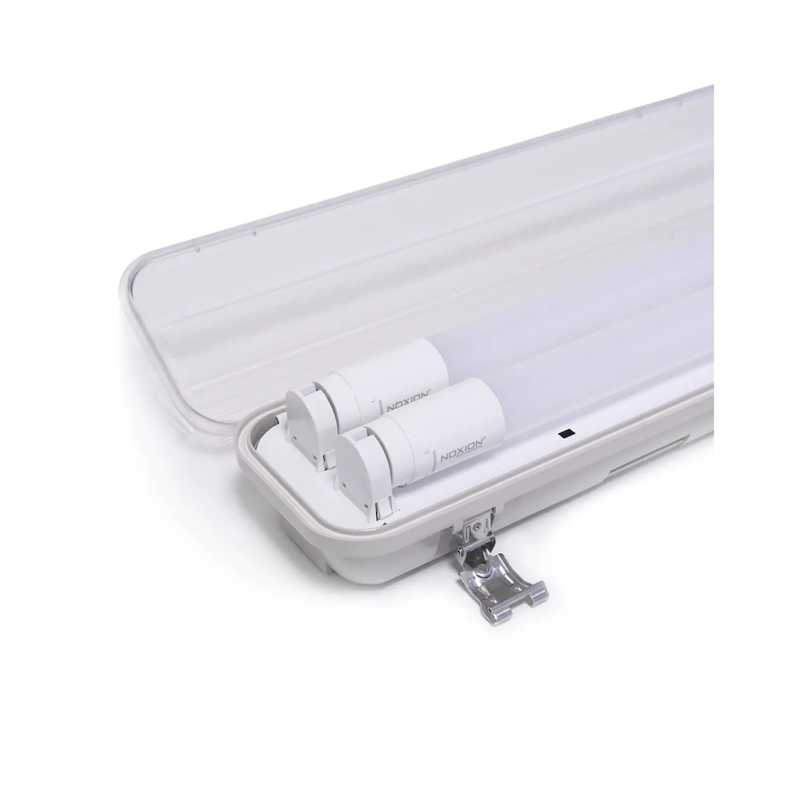 Noxion LED Allmänbruksarmatur Vattentät ArmaturPoseidon V2.0incl. 2x Noxion LED Rör T8 Standard Output 19W 2x2300lm - 840 Kallvit | 150cm