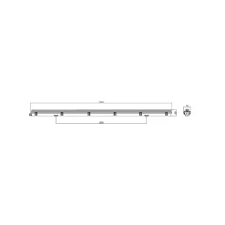 Noxion LED Allmänbruksarmatur Vattentät ArmaturPoseidon V2.0incl. 1x Noxion LED Rör T8 Standard Output 19W 2300lm - 865 Dagsljus | 150cm