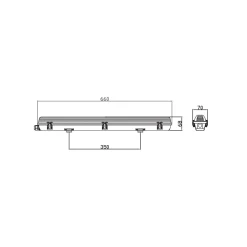 Noxion LED Allmänbruksarmatur Vattentät ArmaturPoseidon V2.0| incl. 1x Noxion LED Rör T8 Standard Output 9W 900lm - 840 Kallvit - 60cm