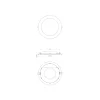 Noxion LED Downlight Slim V2.0 24W 2400lm 120D - 830 Varm Vit | 225mm - Utskärning 200mm - IP44 - Dali Dimbar
