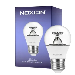 Noxion LED E27 Boll 5.5W 470lm - 922 - 927 Dim to Warm | Bästa Färgåtergivning - Dimbar - Ersättare 40W