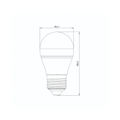 Noxion LED E27 Boll 5.5W 470lm - 922 - 927 Dim to Warm | Bästa Färgåtergivning - Dimbar - Ersättare 40W