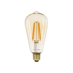 Noxion LED E27 Edison Filament Ambar 7W 630lm - 822 Extra Varm Vit | Dimbar - Ersättare 50W
