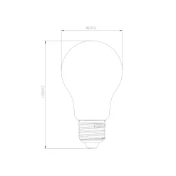 Noxion LED E27 Päron Filament Guld 7W 630lm - 825 Extra Varm Vit| Dimbar - Ersättare 50W