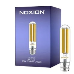 Noxion LED HID Ersättare SON-T/NAV-T Rörformad Filament E40 38W 7200lm - 730 Varm Vit | Ersättare 125W