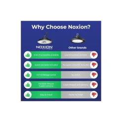Noxion LED Highbay Concord V4.0 100-200W 17000-34000lm 120D - 840/852/865 CCT | IP65 - 1-10V Dimbar - Ersättare 520W - Justerbara Watt