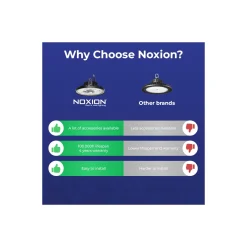 Noxion LED Highbay Ecowhite V2.0 100W 16000lm 120D - 840 Kallvit | IP65 - 1-10V Dimbar