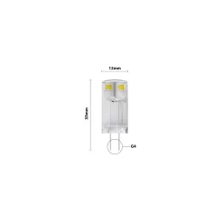 Noxion LED Kapsel G4 0.9W 90lm - 830 Varm Vit | Ersättare 10W