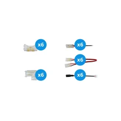 Noxion Led-Ljusslingor Naga - Anslutningsstycke Enkel Färg 8mm - Medium 30st